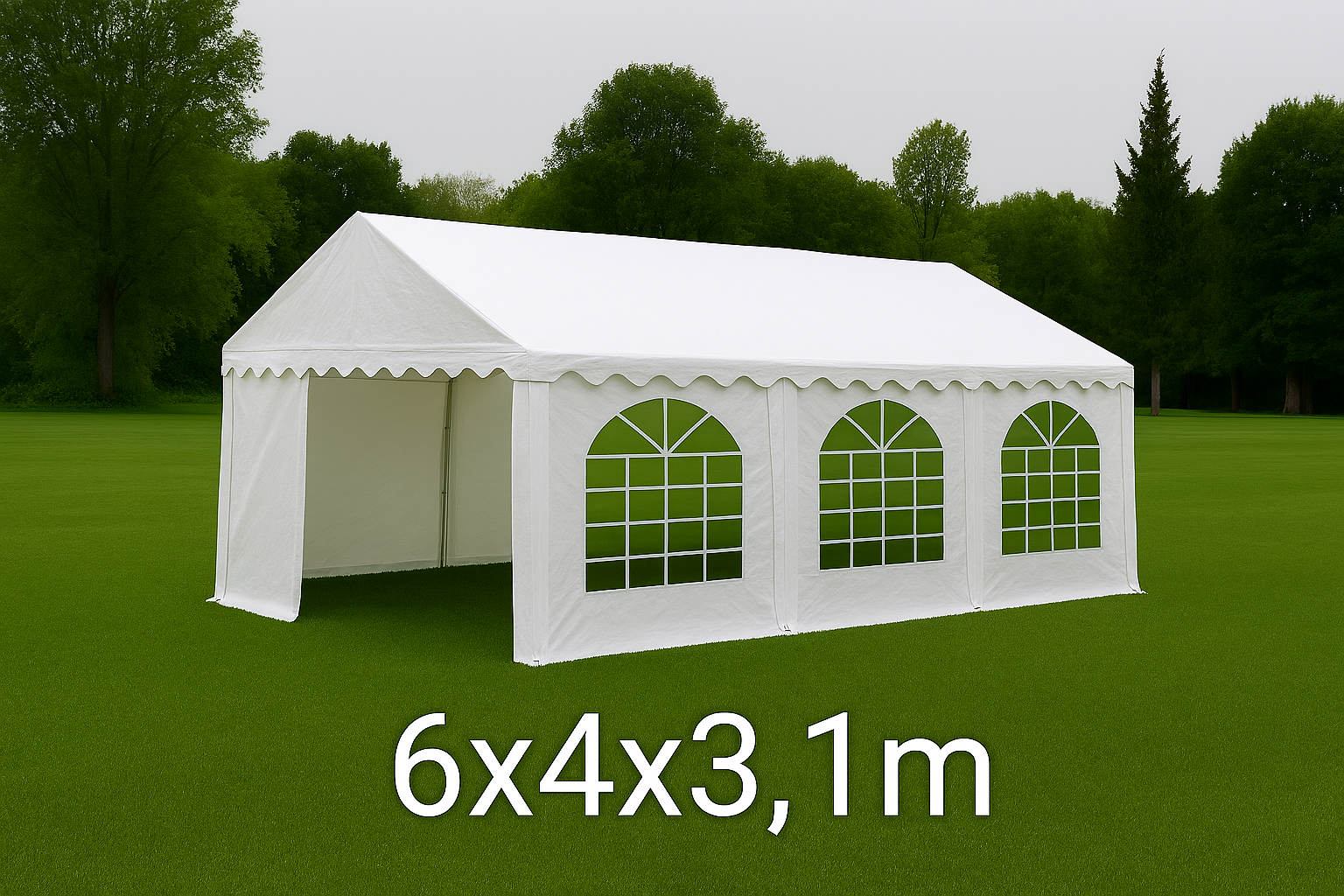 Cort evenimente intime 6x4m PIM MOOD - Perfect pentru lounge outdoor, brunch-uri și garden party